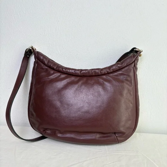 ETIENNE AIGNER vintage burgundy large big logo classic leather purse bag - Picture 11 of 15
